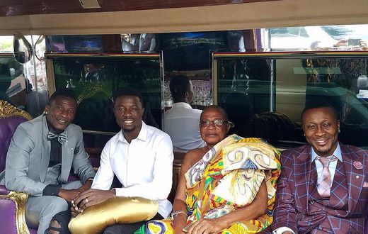 Asamoah Gyan, Kwaku Manu, Baffour Gyan Mensah and Baffour Gyan