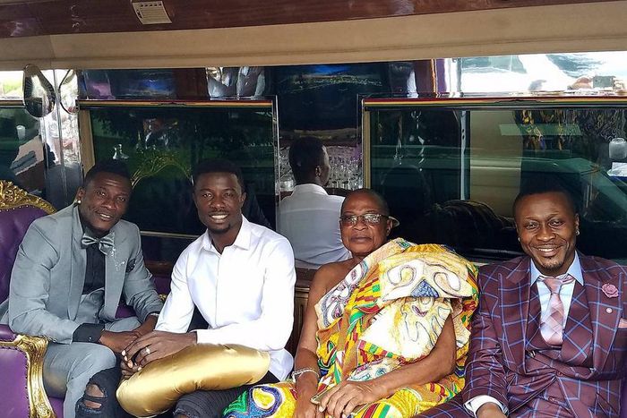 Asamoah Gyan, Kwaku Manu, Baffour Gyan Mensah and Baffour Gyan