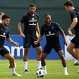 Chelsea's Ruben Loftus-Cheek (second left) backed England team-mate Raheem Sterling's (second right) stance on racist abuse