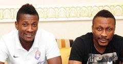 Asamoah Gyan and his brother Baffour Gyan
