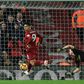 Hat-trick hero: Roberto Firmino scores the first of his three goals in Liverpool's 5-1 win over Arsenal
