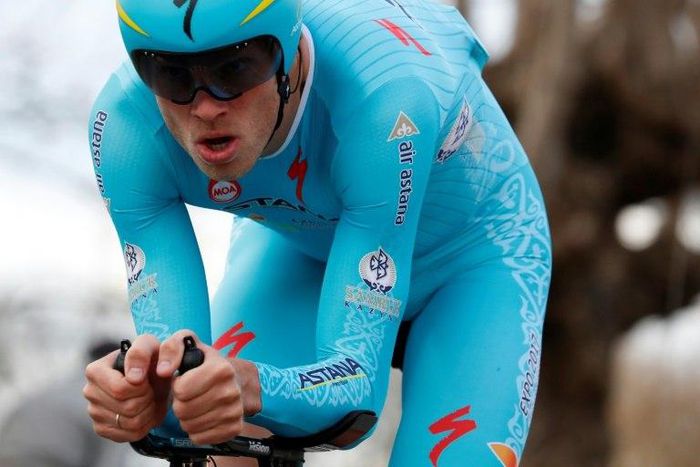 Dutchman Lars Boom's 'up yours' gesture was reminiscent of British sprint great Mark Cavendish's 'two-finger' celebration when winning a stage on the 2010 Tour de Romandie