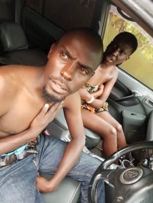 Couple caught having sex in a car, photos are flying online