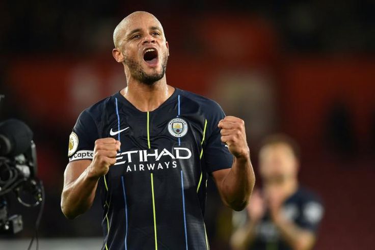 Fighting talk: Manchester City captain Vincent Kompany has urged his side to fight back in the Premier League title race with Liverpool