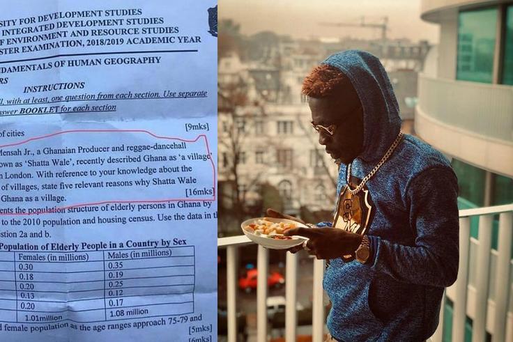 Shatta Wale Ghana is a village statement in UDS exams