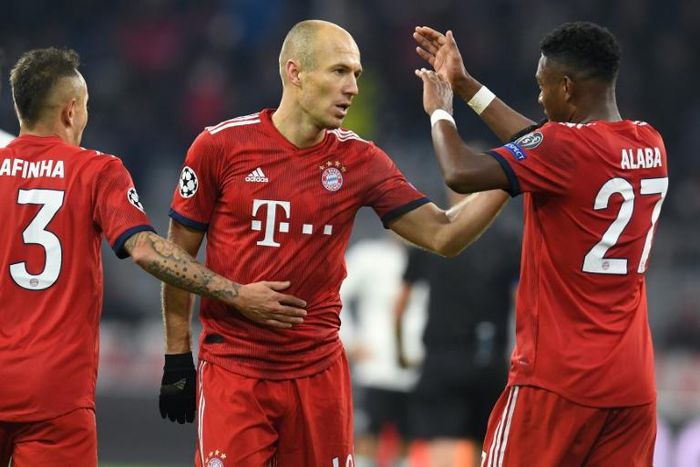 Bayern Munich will be without Dutch midfielder Arjen Robben against Ajax