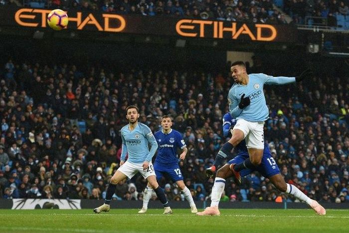 Gabriel Jesus inspired Manchester City's win over Everton