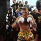UFC lightweight champion Conor McGregor holds a media workout in Las Vegas, ahead of his fight against Floyd Mayweather Jr. on August 26
