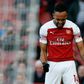 Arsenal forward Pierre-Emerick Aubameyang celebrates his goal against Burnley