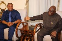 Franklin Cudjoe with Nana Addo