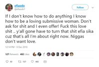 Efia Odo's tweet