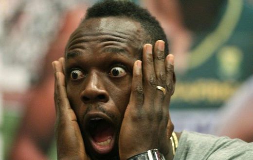Jamaican sprinter Usain Bolt takes part in a press conference in the Czech city of Ostrava on June 26 , 2017