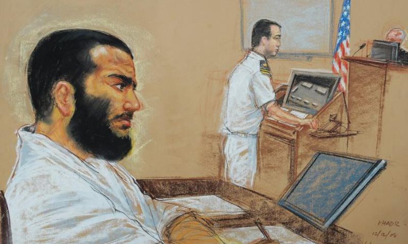 A Canadian judge ruled that the current restrictions on Omar Khadr's (pictured 2008) restrictions on his travel and communications with an older sister who has spoken openly in support of Al-Qaeda are reasonable