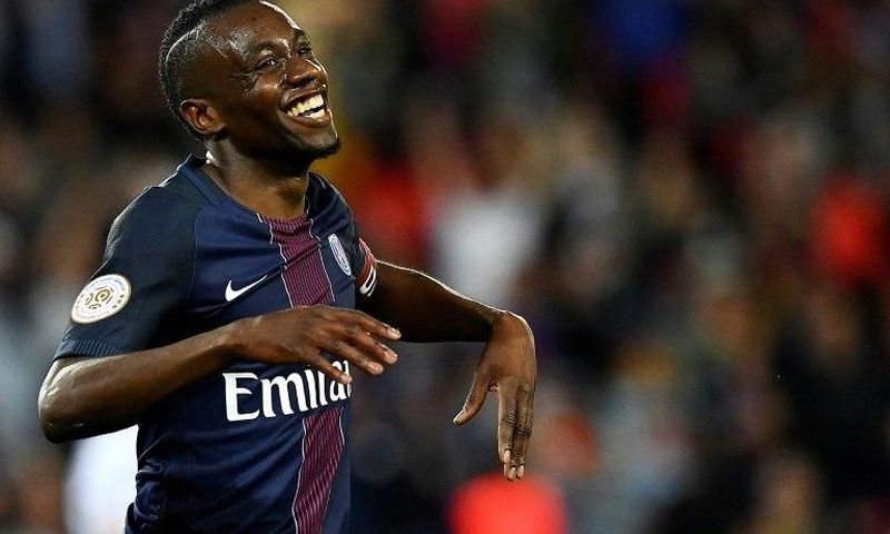 After six years with Paris Saint-Germain, midfielder Blaise Matuidi (pictured in April 2017) has completed his move to Juventus, with whom he has signed a three-year deal worth at least 20 million euros ($23.5 million, £18.2 million