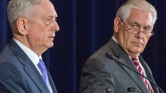 US Secretary of Defense Jim Mattis (L) and US Secretary of State Rex Tillerson met with top Chinese officials, with North Korea high on the agenda