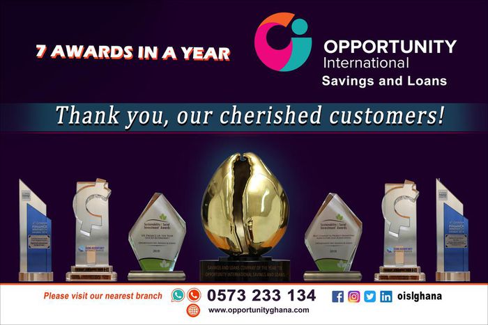 Opportunity International Savings and Loans scoops 7 awards in 2018
