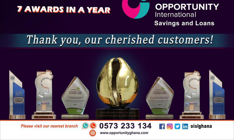 Opportunity International Savings and Loans scoops 7 awards in 2018