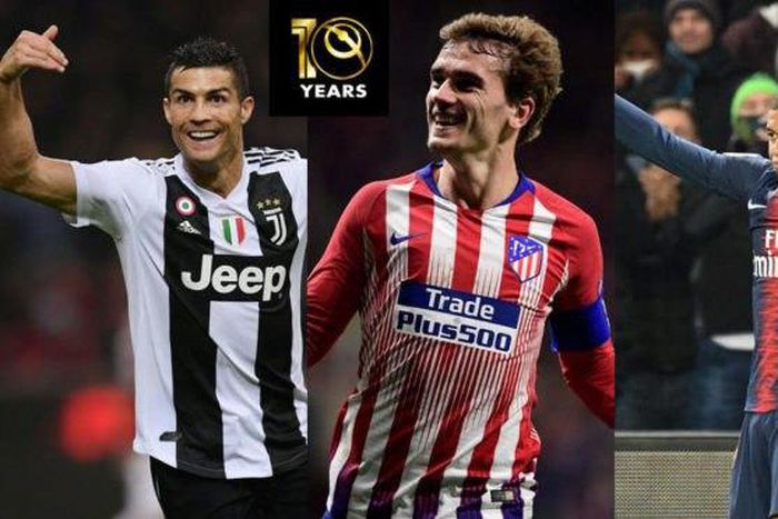 Ronaldo, Mbappe & Griezman shortlisted for top gong