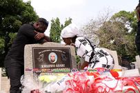 PHOTOS: Multimedia, KABA’s family visit late Asempa FM presenter’s tomb