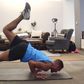 single leg scorpion pushup
