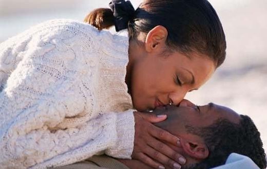 Couple kissing