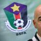 Gianni Infantino, pictured in Sudan in March 2016, is the president of FIFA, which has agreed to lift the football ban it imposed on Sudan after the government forcibly removed the elected president of the Sudan Football Association
