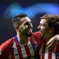 Atletico claimed a spot in the knock-out stages beating Monaco 2-0 thanks to first-half efforts from Antoine Griezmann and Koke