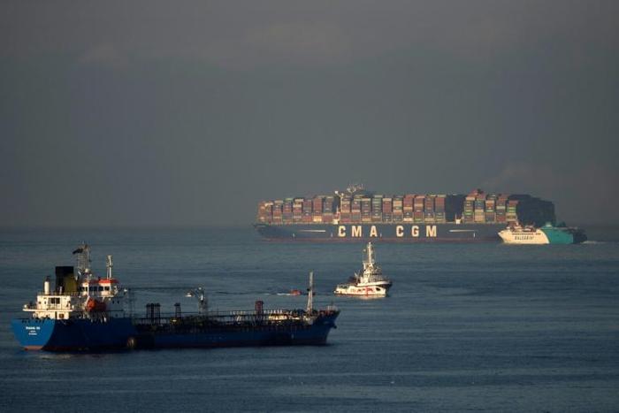 The Spanish NGO Proactiva Open Arms' ship (C, pictured August 2018) started patrolling the Mediterranean with two other boats run by migrant aid groups off the Libyan coast in late November 2018