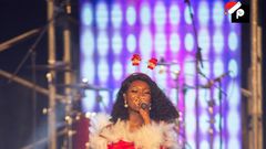 Wendy Shay shows up at Rapperholic as Mama Christmas