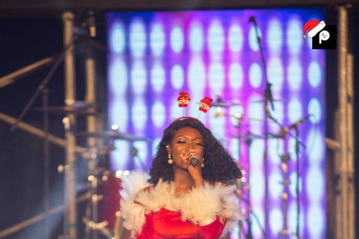Wendy Shay shows up at Rapperholic as Mama Christmas