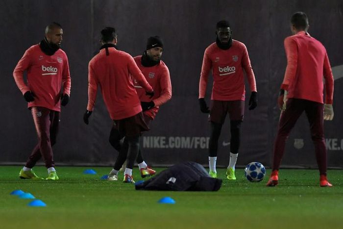 Dembele returned to full training with the Barca squad on Monday