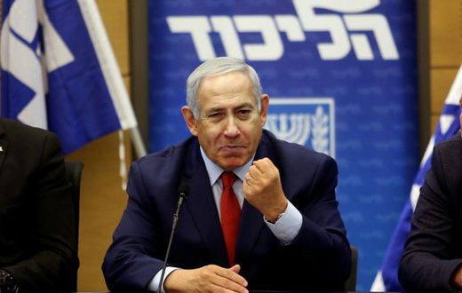 Israeli Prime Minister Benjamin Netanyahu speaking in parliament in Jerusalem on December 24, 2018