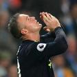 Everton's striker Wayne Rooney celebrates scoring on August 21, 2017