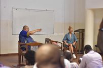 Sister Deborah guest lectures UG PhD Science students
