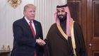 Saudi Arabia's new heir to the throne Mohammed bin Salman meets US President Donald Trump at the White House while still deputy crown prince on March 14, 2017