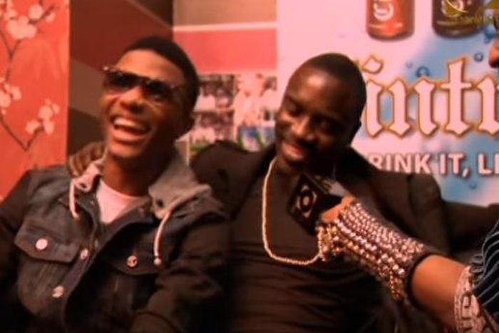 Akon with Wizkid and Denrele