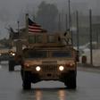 US military vehicles in the northern Syrian city of Manbij, which has long been held by the Kurdish-led Syrian Democratic Forces but is the target of a planned offensive by pro-Turkish forces