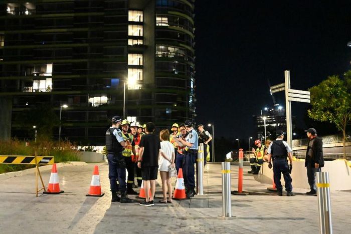 Police and emergency services evacuated some 300 people in the 38-storey Opal Tower in the Sydney Olympic Park and other nearby buildings on Christmas Eve