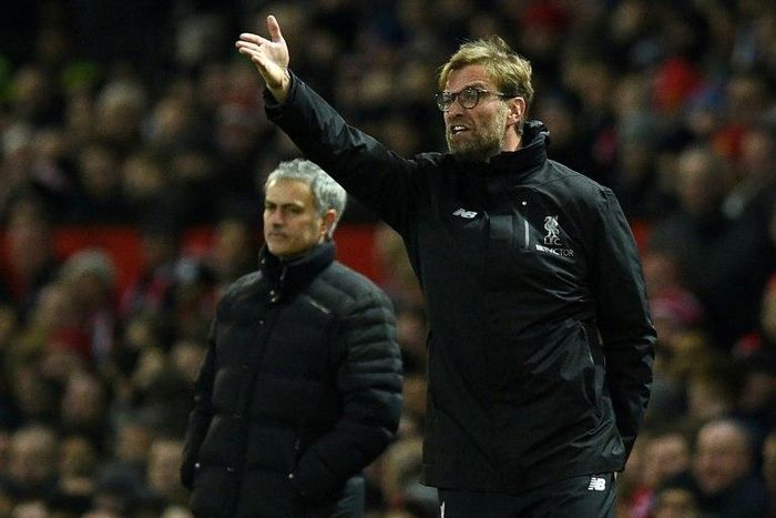 Liverpool manager Jurgen Klopp (right) says Manchester United pose an attacking threat despite their problems this season