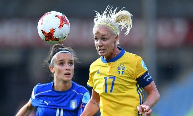 Italy and Sweden clash at the UEFA Women's Euro 2017 championships in the Netherlands