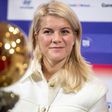 Ada Hegerberg with her Ballon d'Or trophy - she has not played for Norway since Euro 2017