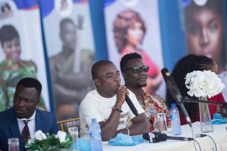 The Head of Communications of Zylofon Media, Samuel Baah Atuobi, speaking at the ceremony