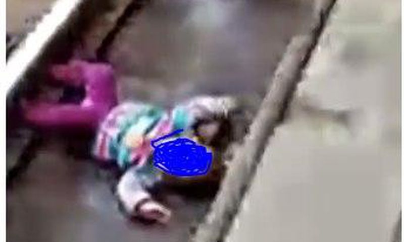 1-year-old girl survives unhurt after train passed over her
