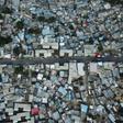 An aerial view of the houses in the neighborhood of Fort National in Port-au-Prince show how they are piled on top of one another -- one indication of the city's endemic poverty