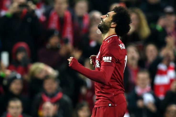 Streaking clear: Mohamed Salah scored in Liverpool's 4-0 win over Newcastle