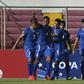 El Salvador's player Henry Romero (2nd-L) bit Jozy Altidore on the back in El Salvador's 2-0 Gold Cup quarter-final loss to the United States and also grabbed the US forward's nipple and twisted it