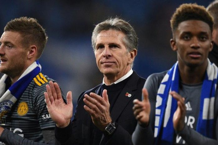 Leicester City manager Claude Puel (centre) says his players must now focus on football after the death of owner Vichai Srivaddhanaprabha