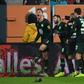 Midfielder Yannick Gerhardt (L) celebrates with his Wolfsburg teammates after his late goal sealed a thrilling 3-2 win at Augsburg to leave them fifth in the Bundesliga and four points from the Champions League places.