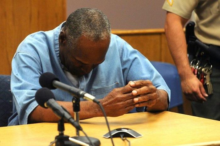 O.J. Simpson, who was emotional as he was granted parole, could walk free as early as October 1