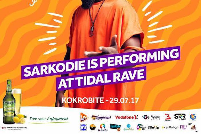 Sarkodie to perform at Tidal Rave '17